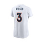 Women's Russell Wilson White Denver Broncos Player Name & Number T-shirt