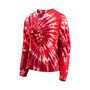 Women's Red Atlanta Hawks Tie-Dye Long Sleeve T-shirt