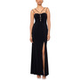 Women's Ruched Keyhole Gown