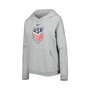 Women's Heather Gray USMNT Varsity Raglan Tri-Blend Pullover Hoodie