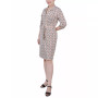 Petite Belted Roll Tab Zip Front Shirtdress