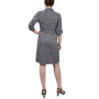 Petite Belted Roll Tab Zip Front Shirtdress