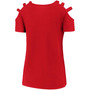 Women's Red St. Louis Cardinals Three Strap Open Shoulder T-shirt
