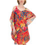 Women's Printed Cold-Shoulder Chiffon Dress