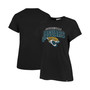 Women's Black Jacksonville Jaguars Treasure Frankie T-shirt