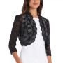 Scalloped Sequin Lace Bolero