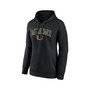 Women's Branded Black Miami Hurricanes Evergreen Campus Pullover Hoodie