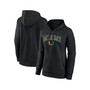Women's Branded Black Miami Hurricanes Evergreen Campus Pullover Hoodie