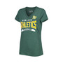 Women's Green Oakland Athletics Dream Team V-Neck T-shirt