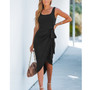 Women's Knotted Midi Wrap Cover Up Dress