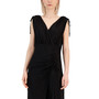 Women's Tie-Shoulder Ruched Midi Dress