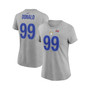 Women's Aaron Donald Royal Los Angeles Rams Super Bowl LVI Bound Name and Number T-shirt