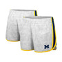 Women's White, Navy Michigan Wolverines The Plastics Geo Print Shorts