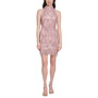 Women's Sequinned Fringed Halter-Neck Cocktail Dress