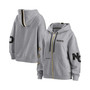 Women's Gray New Orleans Saints Full-Zip Hoodie
