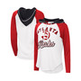 Women's White Atlanta Hawks MVP Raglan Hoodie Long Sleeve T-shirt