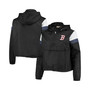 Women's Black, Navy Boston Red Sox Plus Size Anorak Quarter-Zip Hoodie