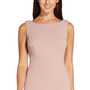 Metallic-Knit Cowl-Back Fit & Flare Dress