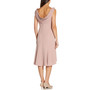 Metallic-Knit Cowl-Back Fit & Flare Dress