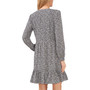 Women's Split Neck Long Sleeve Dress