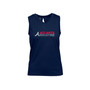 Women's Navy Atlanta Braves Paisley Chase V-Neck Tank Top