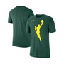 Men's and Women's Hunter Green WNBA Logowoman T-shirt