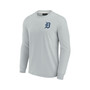 Men's and Women's Gray Detroit Tigers Super Soft Long Sleeve T-shirt