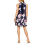 Women's Printed Chiffon Sleeveless Shift Dress