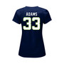 Women's Branded Jamal Adams College Navy Seattle Seahawks Plus Size Player Name and Number V-Neck T-shirt