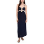 Women's Sleeveless Crochet Trim Maxi Dress