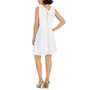 Women's Ruffle-Collar Sleeveless Shift Dress