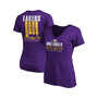Women's Purple Los Angeles Lakers 2020 Nba Finals Champions Ready To Play V-Neck T-Shirt