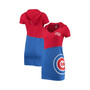 Women's Red and Royal Chicago Cubs Hoodie Dress