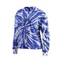 Women's Blue Shield Merchandise Tie-Dye Cropped Long Sleeve T-shirt