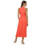 Women's Halter Neck Twist-Waist Sleeveless Midi Dress