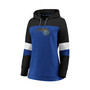 Women's Branded Blue and Black Orlando Magic Iconic Heavy Block Pullover Hoodie