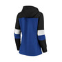 Women's Branded Blue and Black Orlando Magic Iconic Heavy Block Pullover Hoodie