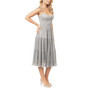 Women's Dream Tiered Metallic Fit & Flare Midi Dress