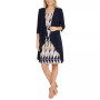 Women's Jacket & Printed Necklace Dress