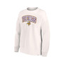 Women's Branded White Minnesota Vikings Leopard Team Pullover Sweatshirt