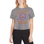 Women's Gray LSU Tigers Bishop Tri-Blend Knobi Crop T-shirt