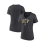 Women's Branded Heather Charcoal UCF Knights Evergreen Campus V-Neck T-shirt