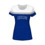 Women's White, Royal Chicago Cubs Plus Size Colorblock T-shirt