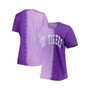 Women's Purple LSU Tigers Find Your Groove Split-Dye T-shirt