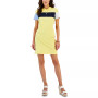 Women's Short-Sleeve Colorblocked Polo Dress