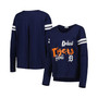 Women's Navy Detroit Tigers Free Agent Long Sleeve T-shirt