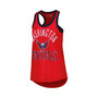 Women's Red Washington Capitals First Base Racerback Scoop Neck Tank Top