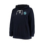 Women's Deep Sea Blue Seattle Kraken Plus Size Lace-Up Pullover Hoodie