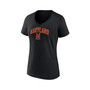Women's Branded Black Maryland Terrapins Evergreen Campus V-Neck T-shirt