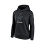 Women's Black Miami Marlins 2020 Postseason Authentic Collection Pullover Hoodie